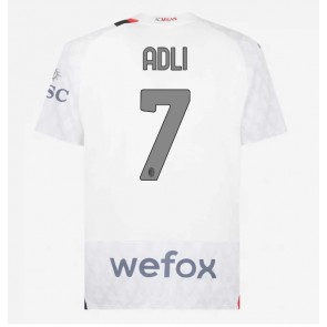 AC Milan Yacine Adli #7 Udebanetrøje 2023-24 Kort ærmer